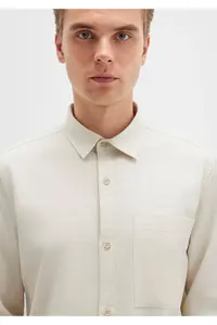 Mavi Beige Pocket Shirt Regular Fit / Normal Cut -70134 - Image 5