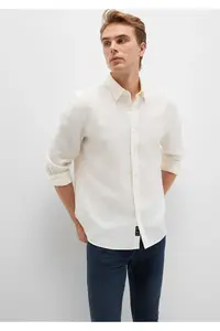 Mavi Ecru (TENCEL™) Lyocell Shirt Regular Fit / Normal Cut -70057