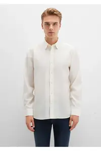 Mavi Ecru (TENCEL™) Lyocell Shirt Regular Fit / Normal Cut -70057 - Image 3
