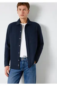Mavi Navy Blue Shirt with Pockets Regular Fit / Normal Cut -70490