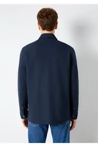 Mavi Navy Blue Shirt with Pockets Regular Fit / Normal Cut -70490 - Image 5
