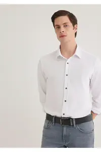 Mavi White Knitted Shirt Fitted - Image 3