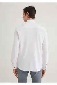 Mavi White Knitted Shirt Fitted - Image 5