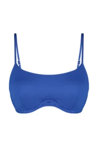 TRENDYOLMİLLA Saks Blue balconette Covered Bikini Top - Image 6