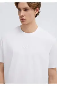 Mavi Logo Printed White T-Shirt Loose Fit -620 - Image 2