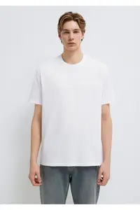 Mavi Logo Printed White T-Shirt Loose Fit -620 - Image 4