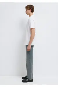 Mavi Logo Printed White T-Shirt Loose Fit -620 - Image 5
