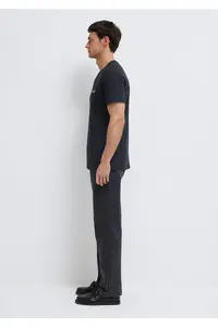 Mavi Logo Printed Black Interlock T-Shirt Slim Fit / Slim Fit -900 - Image 3