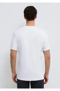 Mavi Logo Printed White Interlock T-Shirt Slim Fit / Slim Fit -620 - Image 6