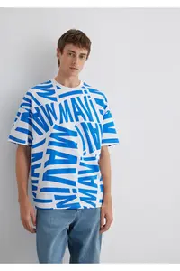 Mavi Logo Printed T-Shirt Oversize / Wide Cut -81347 - Image 2