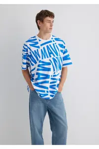 Mavi Logo Printed T-Shirt Oversize / Wide Cut -81347 - Image 3