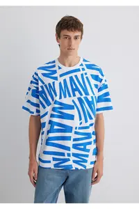 Mavi Logo Printed T-Shirt Oversize / Wide Cut -81347 - Image 4