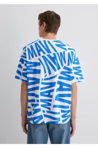 Mavi Logo Printed T-Shirt Oversize / Wide Cut -81347 - Image 5