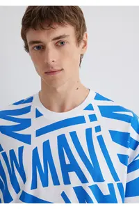 Mavi Logo Printed T-Shirt Oversize / Wide Cut -81347 - Image 6