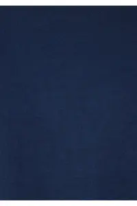 Mavi Crew Neck Navy Blue Basic T-Shirt Loose Fit / Loosely Comfortable Cut -70497 - Image 8