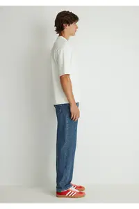 Mavi Crew Neck White T-Shirt Loose Fit / Loosely Comfortable Cut -70057 - Image 5