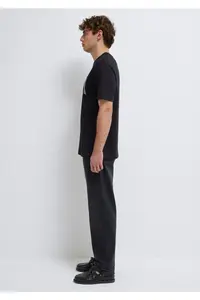 Mavi Logo Printed Black T-Shirt Loose Fit -900 - Image 3