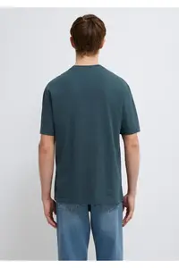 Mavi Logo Printed Green T-Shirt Loose Fit -71598 - Image 6