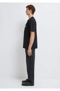 Mavi Logo Printed Black T-Shirt Regular Fit / Normal Cut -900 - Image 5