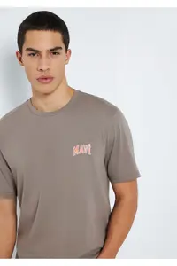 Mavi Logo Printed Brown T-Shirt Regular Fit / Normal Cut -87875 - Image 2