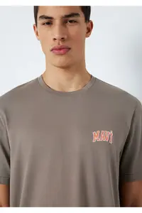 Mavi Logo Printed Brown T-Shirt Regular Fit / Normal Cut -87875 - Image 6