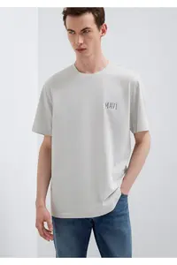 Mavi Logo Printed Gray T-Shirt Regular Fit / Normal Cut -70074 - Image 2