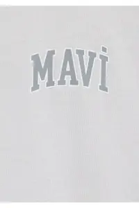 Mavi Logo Printed Gray T-Shirt Regular Fit / Normal Cut -70074 - Image 7