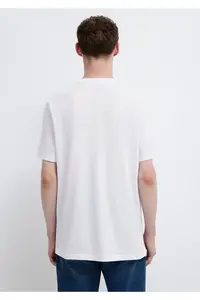 Mavi Logo Printed White T-Shirt Regular Fit / Normal Cut -620 - Image 6
