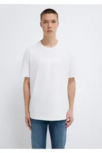 Mavi Logo Printed White T-Shirt Loose Fit -620 - Image 3