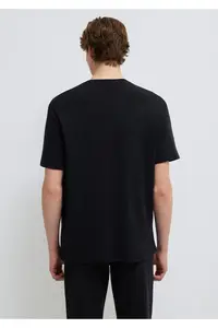 Mavi Pro Logo Printed Black T-Shirt Loose Fit -900 - Image 5