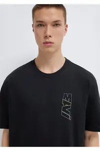 Mavi Logo Back Printed Black T-Shirt Loose Fit / Loosely Comfortable Cut -900 - Image 6