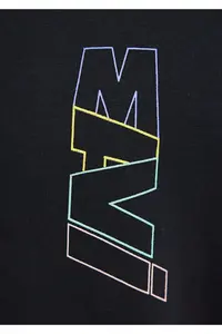 Mavi Logo Back Printed Black T-Shirt Loose Fit / Loosely Comfortable Cut -900 - Image 7