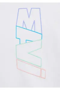 Mavi Logo Back Printed White T-Shirt Loose Fit / Loosely Comfortable Cut -620 - Image 8