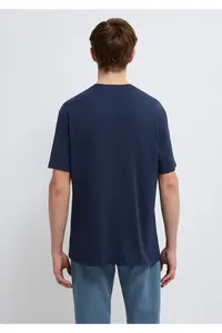 Mavi Printed Navy Blue T-Shirt Loose Fit / Loose Fit -70490 - Image 5