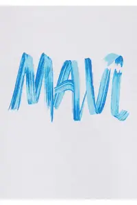 Mavi Printed White T-Shirt Loose Fit -620 - Image 7