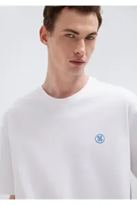 Mavi 2 Pack Seal Logo Embroidered Men's T-Shirt Loose Fit / Loose Comfortable Cut -620 - Image 4