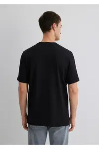 Mavi Logo Printed Black T-Shirt Regular Fit / Normal Cut -900 - Image 5