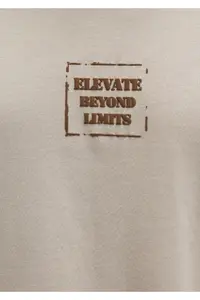 Mavi Printed Beige T-Shirt Loose Fit -70039 - Image 7