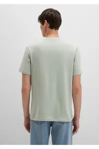 Mavi Logo Printed Green T-Shirt Regular Fit / Normal Cut -83995 - Image 5