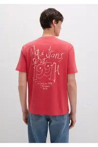 Mavi 1991 Printed Pink T-Shirt Loose Fit -71079 - Image 5