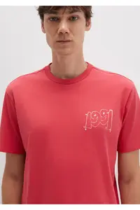 Mavi 1991 Printed Pink T-Shirt Loose Fit -71079 - Image 6