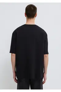 Mavi Pro Black Basic T-Shirt Relaxed Fit / Comfortable Cut -900 - Image 5
