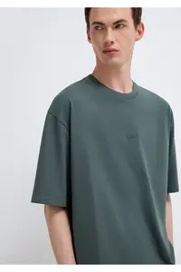 Mavi Logo Green Basic T-Shirt Relaxed Fit -71598 - Image 3