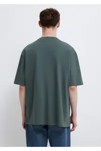 Mavi Logo Green Basic T-Shirt Relaxed Fit -71598 - Image 6