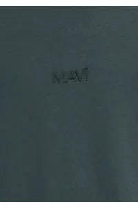 Mavi Logo Green Basic T-Shirt Relaxed Fit -71598 - Image 8
