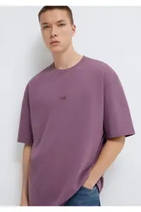 Mavi Printed Purple T-Shirt Relaxed Fit -70648 - Image 2