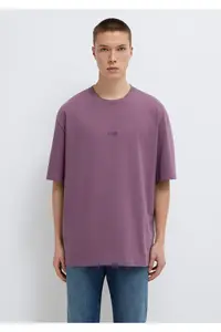 Mavi Printed Purple T-Shirt Relaxed Fit -70648 - Image 3