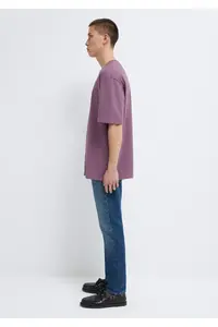 Mavi Printed Purple T-Shirt Relaxed Fit -70648 - Image 4