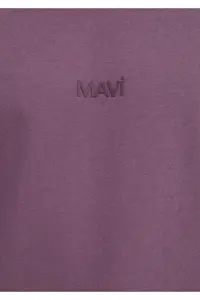 Mavi Printed Purple T-Shirt Relaxed Fit -70648 - Image 7