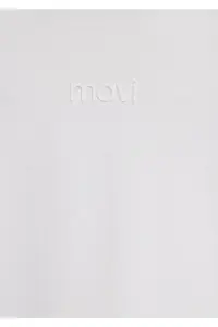 Mavi Logo White Basic Interlock T-Shirt Loose Fit / Loosely Comfortable Cut -80194 - Image 8